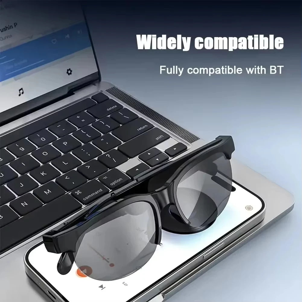 8K Smart AI Glasses 2400MP Translation Bluetooth Conversation Recording Listening To Music Insert Cards Smart Sunglasses