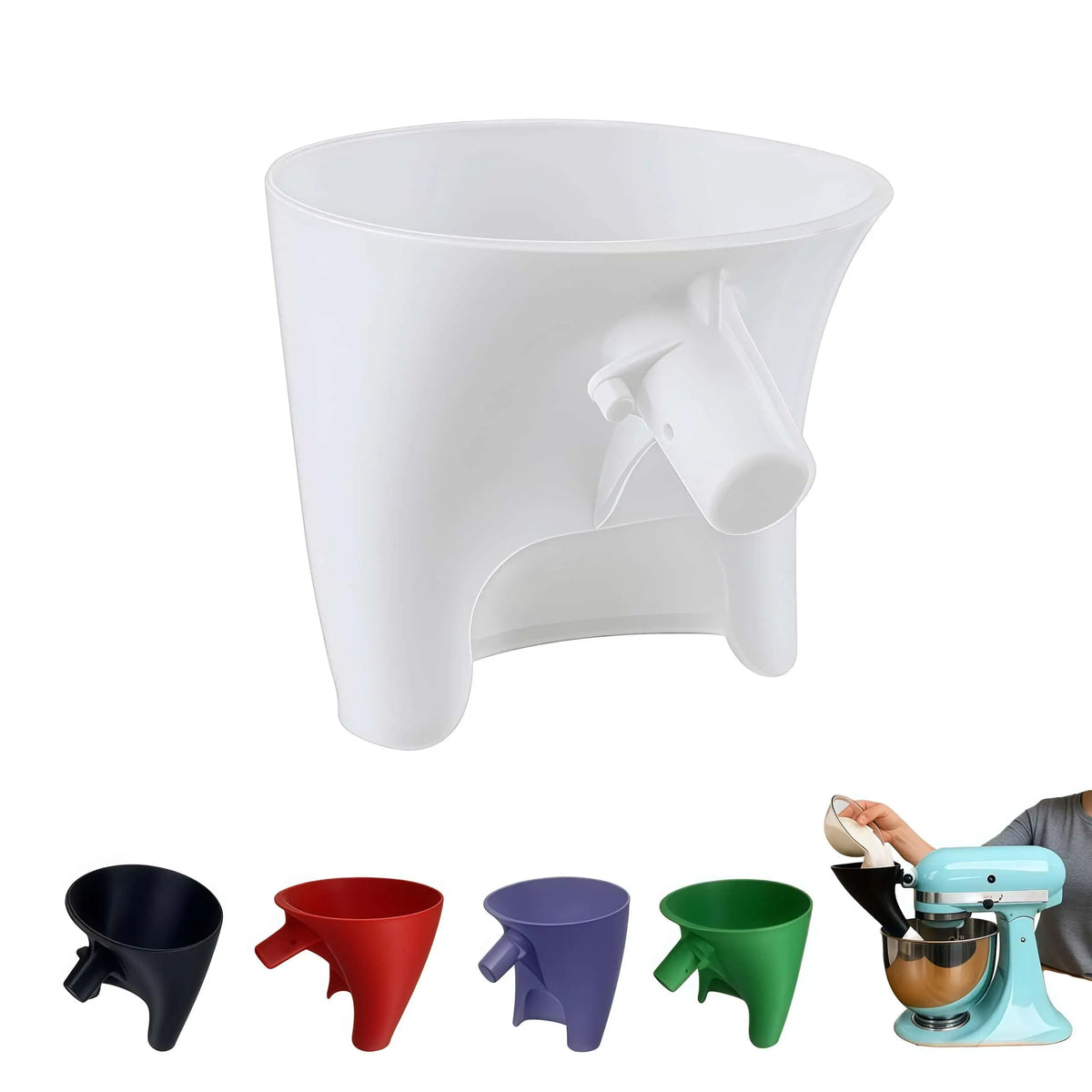 Kitchen Aid Artisan KSM150 5-Qt Tilt-Head Stand Mixer With Easy-Pour Funnel Attachment-For Both Flour And Egg Liquid